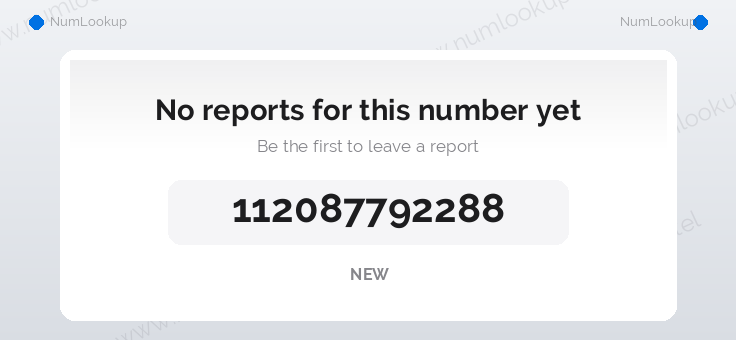 Phone number details for +112087792288