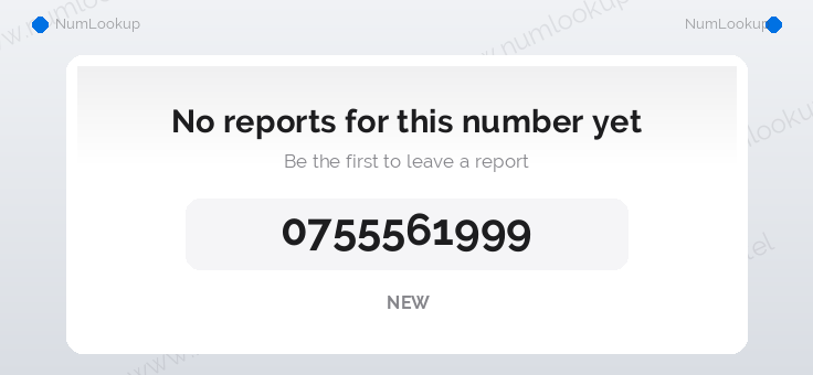 Phone number details for 0755561999