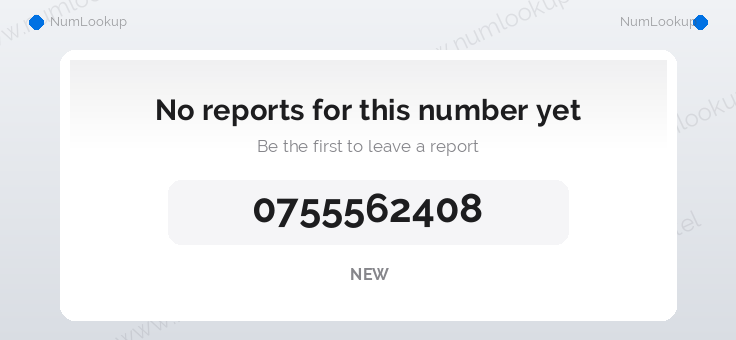 Phone number details for 0755562408