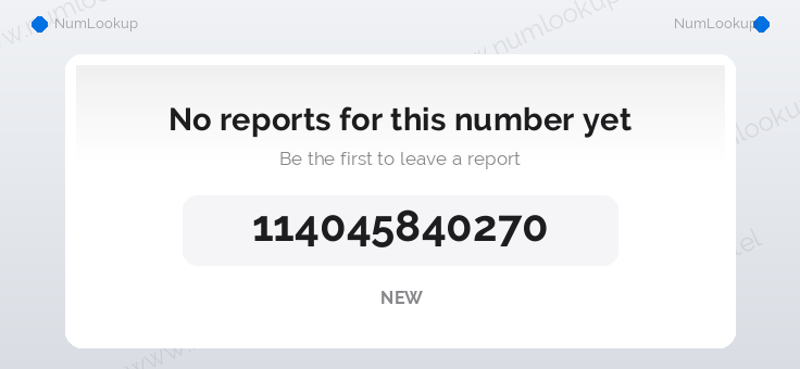 Phone number details for +114045840270