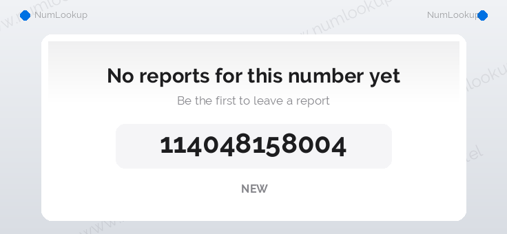 Phone number details for +114048158004