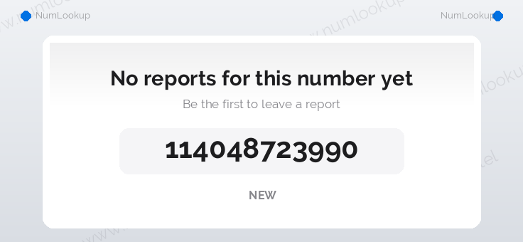 Phone number details for +114048723990