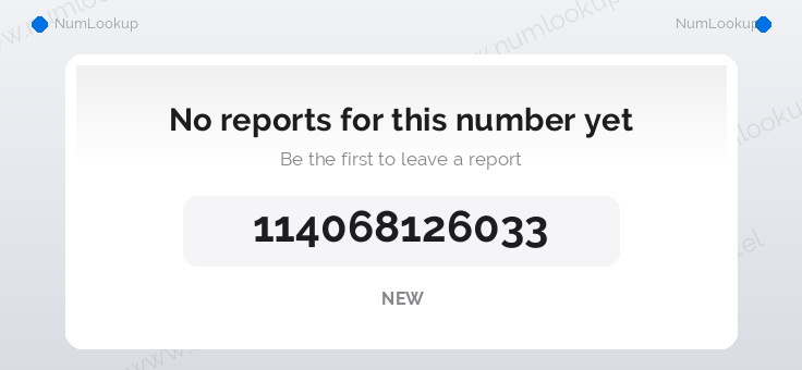 Phone number details for +114068126033