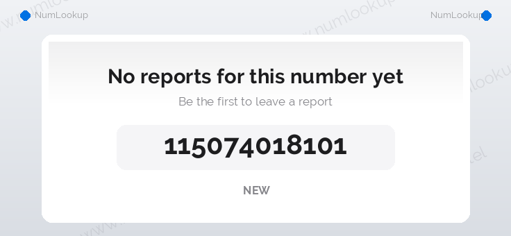 Phone number details for +115074018101
