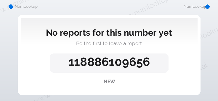 Phone number details for +118886109656