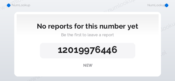 Phone number details for +12019976446