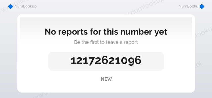 Phone number details for +12172621096