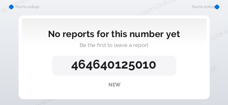 Phone number details for 464640125010
